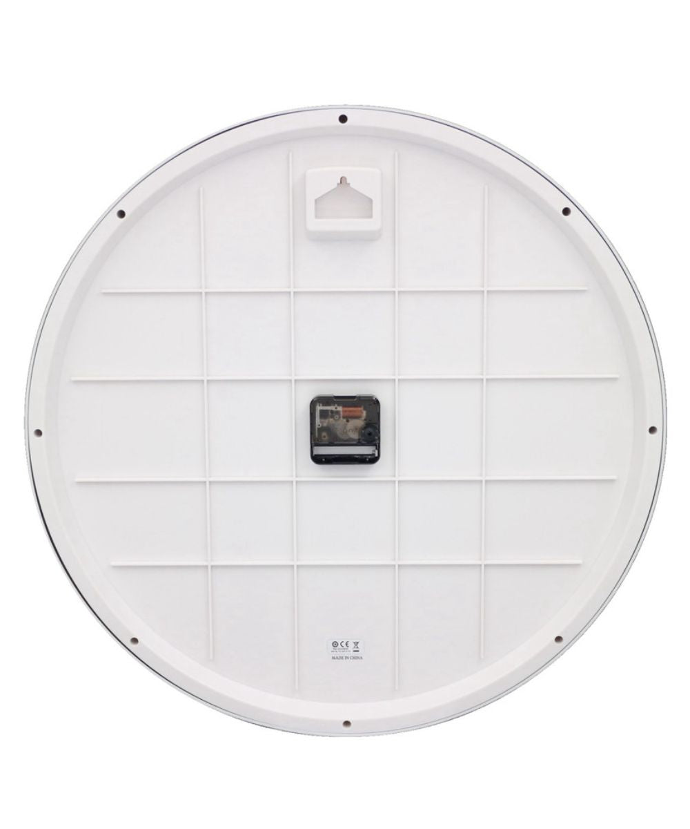 OPEN BOX 20" Wall Clock Abbott Metallic Brown Glass Cover