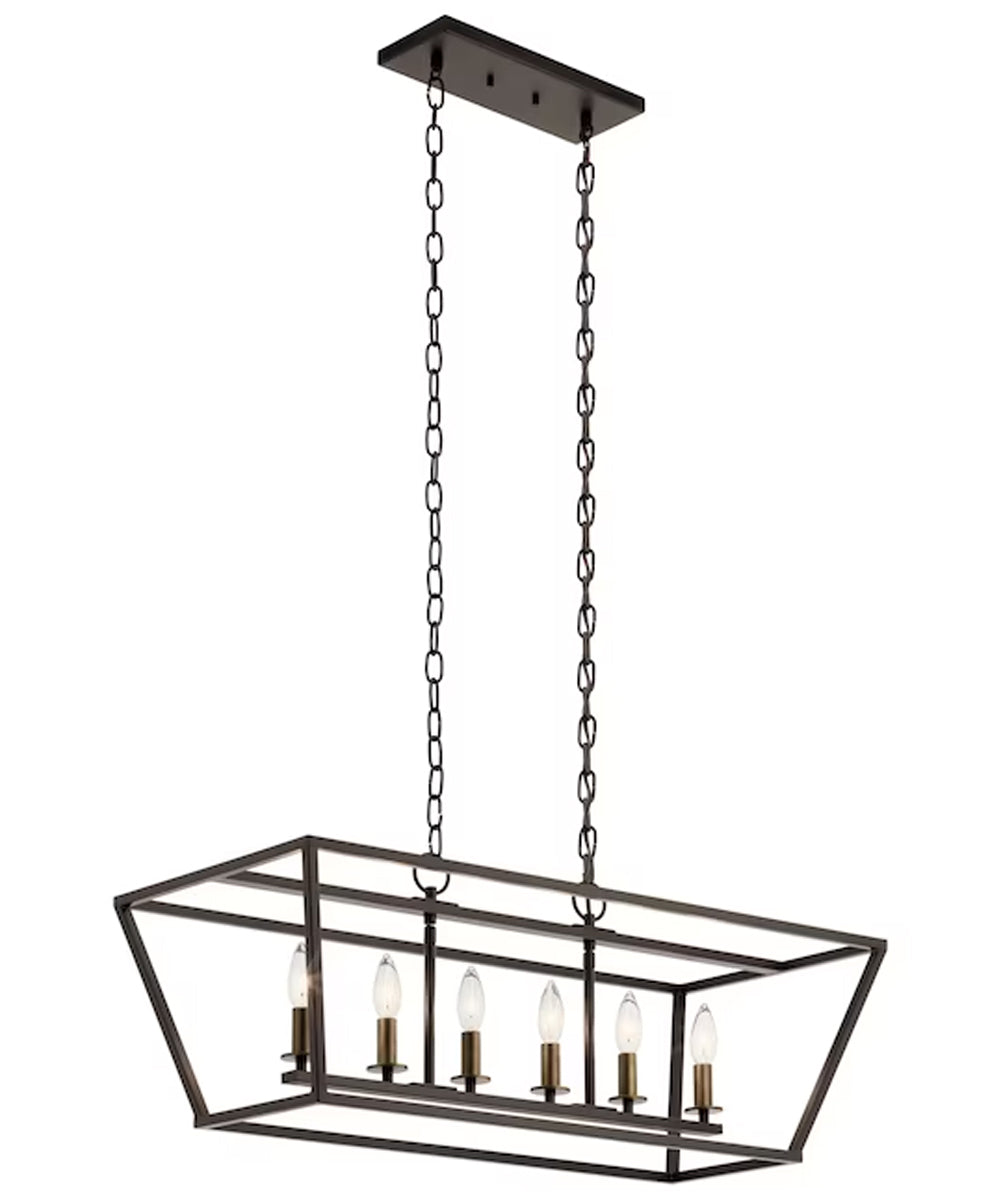 Remeigh 32"W 6-Light Chandelier by Kichler Olde Bronze Finish