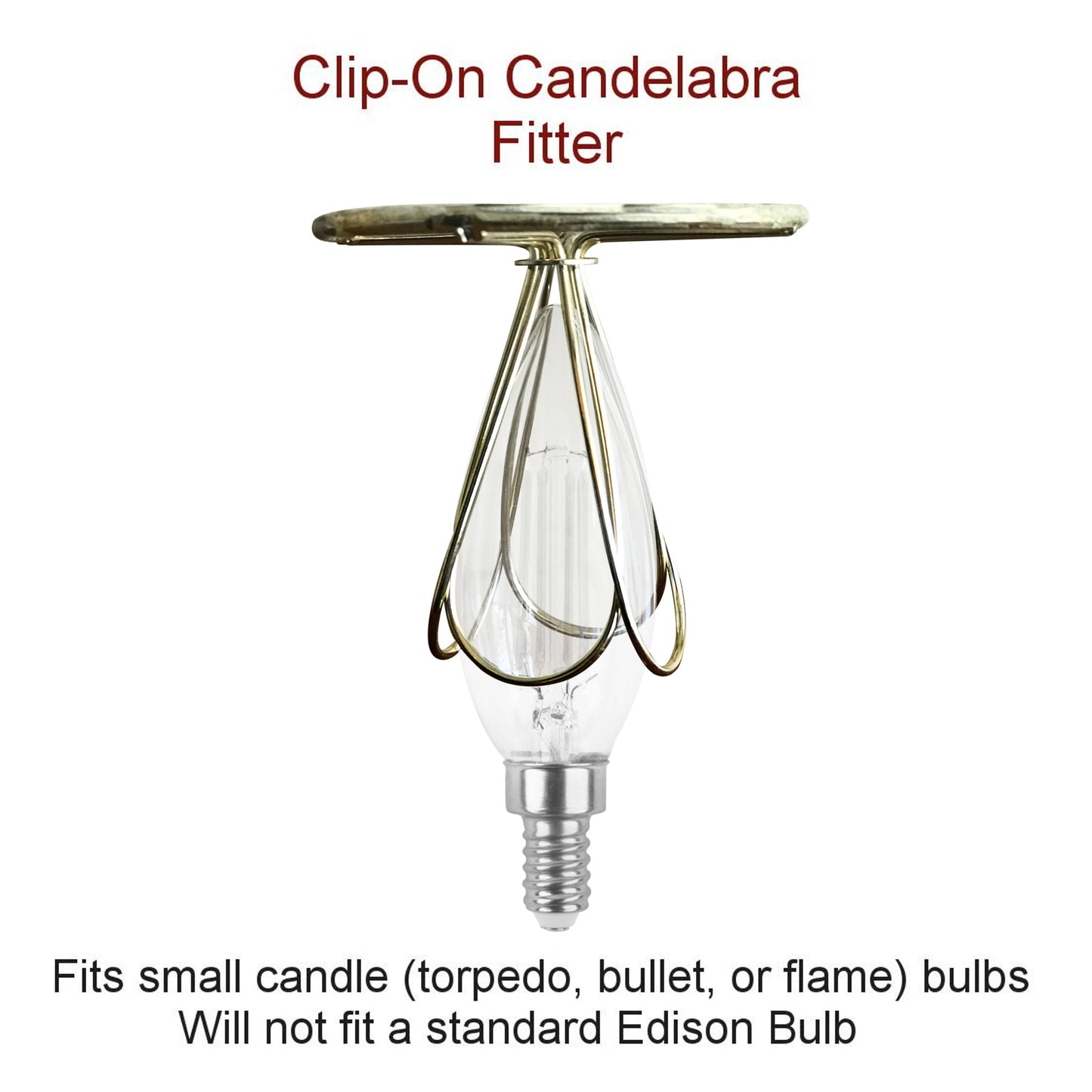 Set of 6 Textured Oatmeal Clip-on Candlelabra Shade 3x5x4