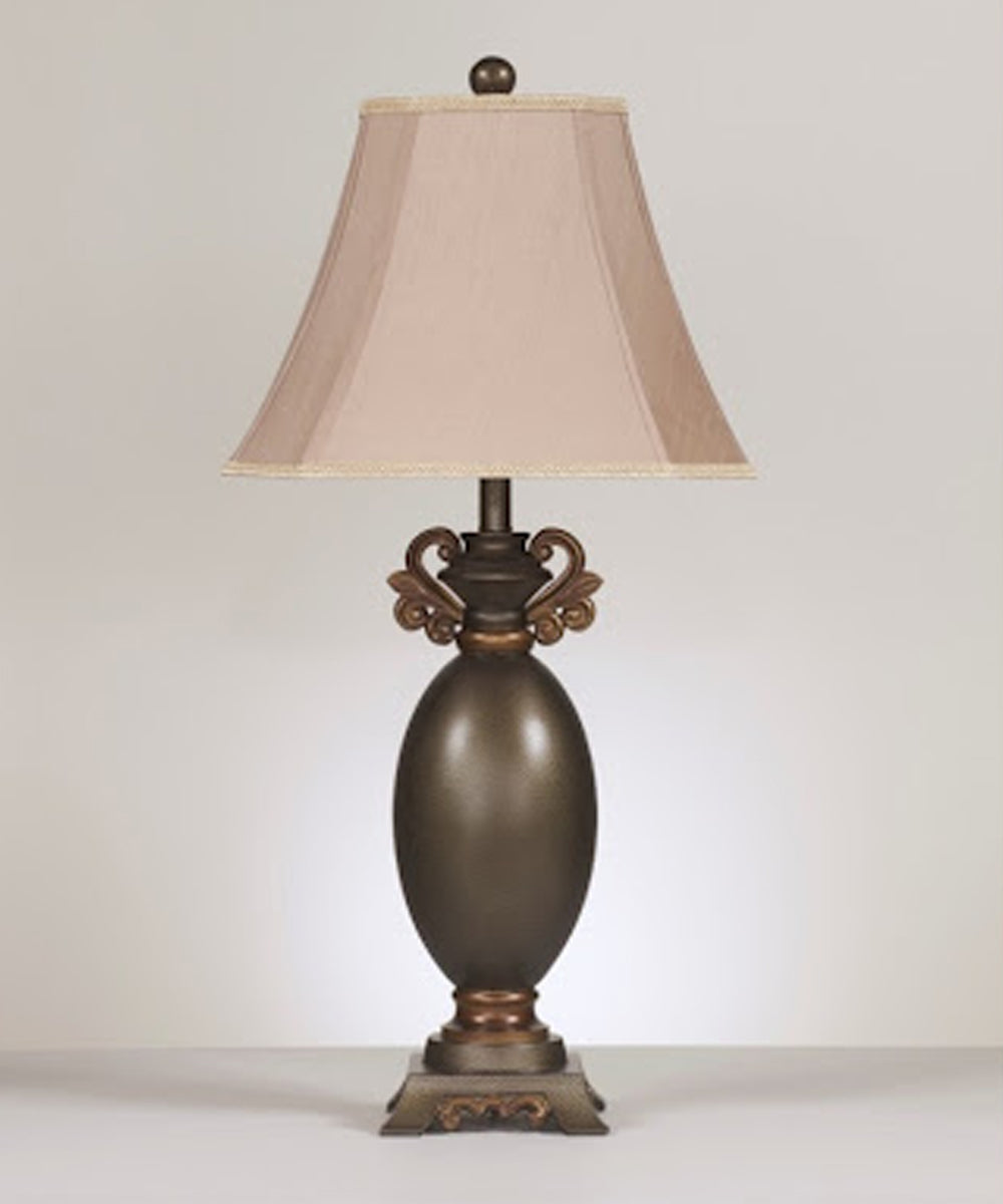 OPEN BOX 32"H Ashley Qadence Poly Table Lamp