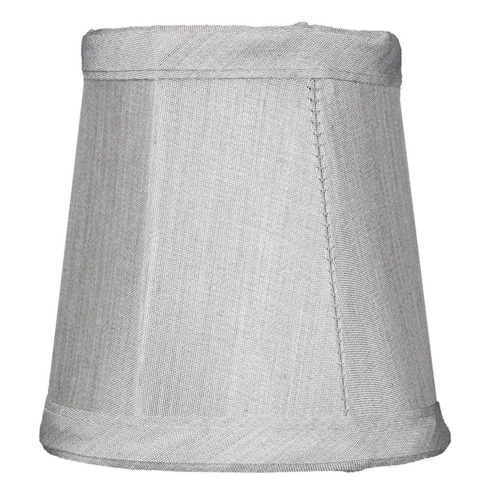 3x4x4 Gray Stretch Clip-On Candlelabra Clip-On Lamp shade