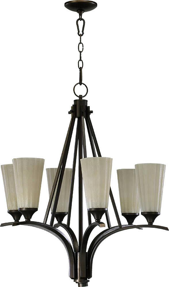 Open Box 26w Winslet 6-Light Chandelier Oiled Bronze