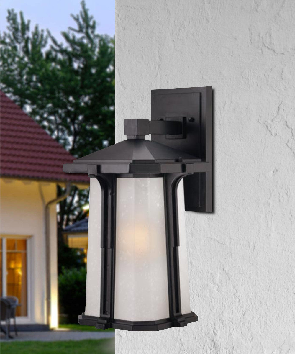 Illuma 1-Light Matte Black Indoor/Outdoor Wall Light 16"h by Acclaim Lighting