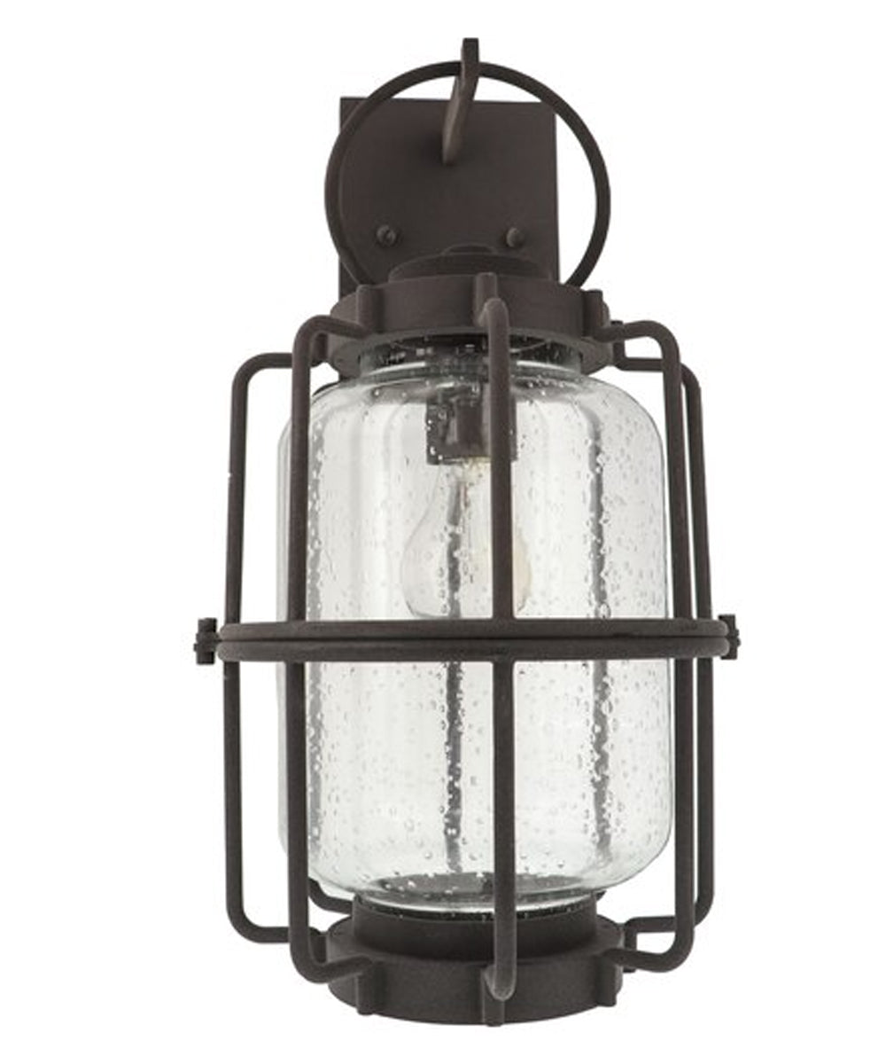 Montview 14"H 1-Light Outdoor Wall Light Lantern by Kichler Weathered Zinc Finish