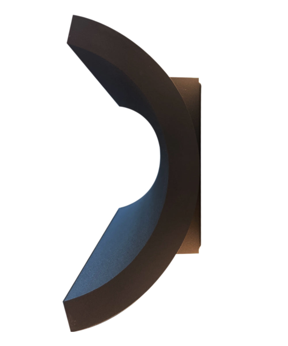 Alumilux Diverge 5"H 2-Light LED Outdoor Wall Sconce Solid Aluminum Bronze Finish by ET2