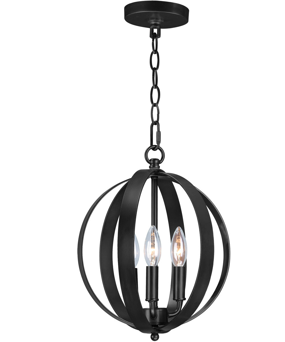 OPEN BOX Provident 3-Light Chandelier Black