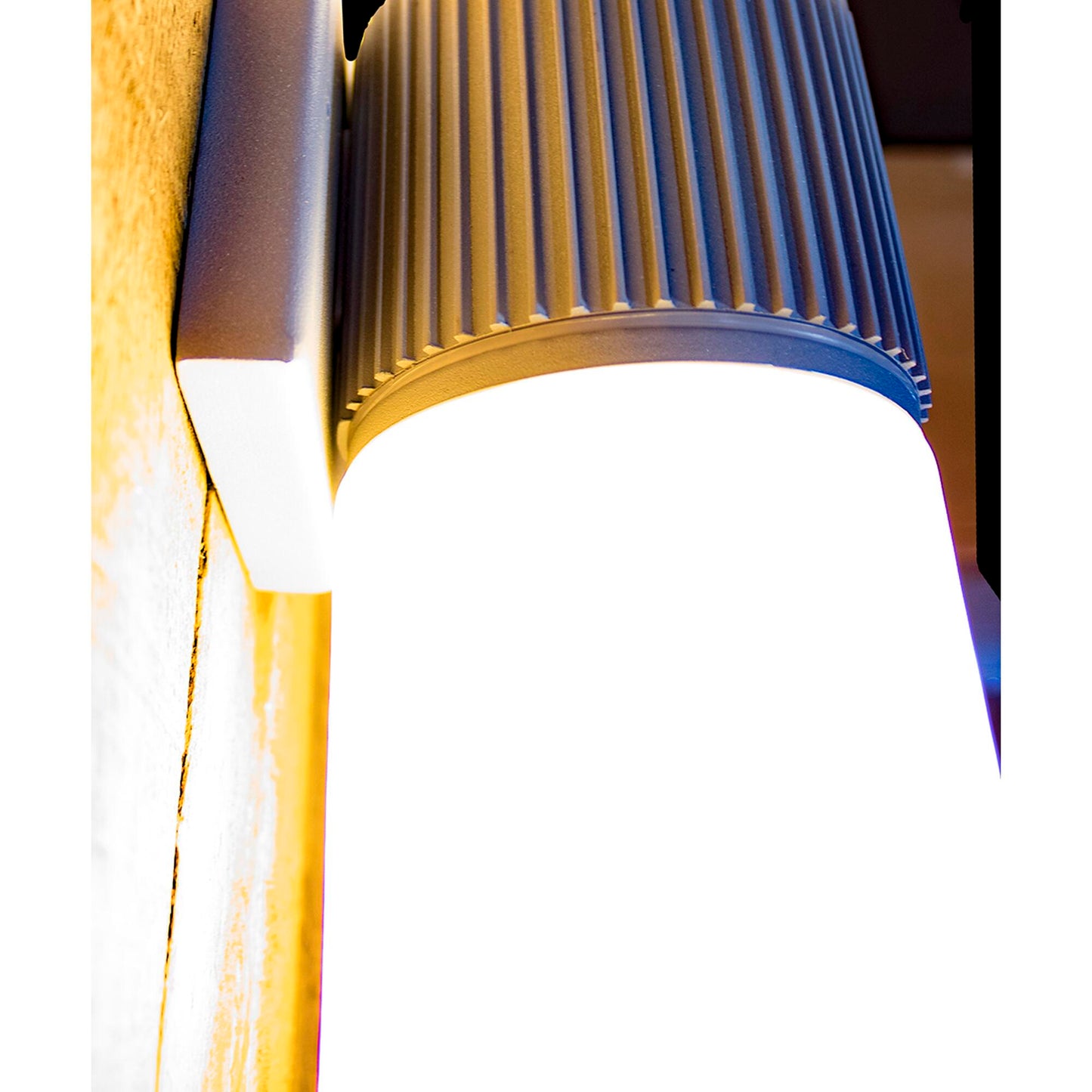 Manhattan 1-Light Wall Sconce Grey by Quorum. Modern Design Perfect for front door, garage door or back door