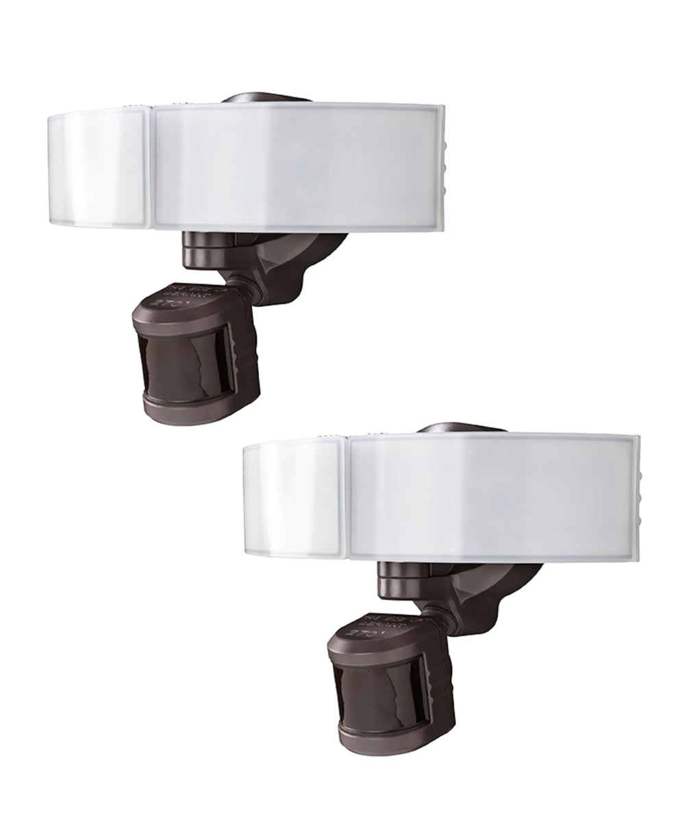 Defiant 270 Degree BRONZE LED Bluetooth Motion Outdoor Security Light 8"H (2 PACK)