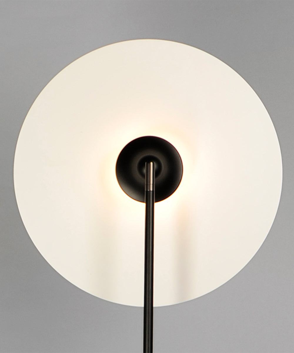 Radar 65"H 1-Light LED Floor Lamp Black and White Finish by ET2