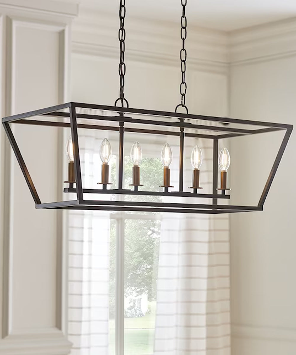 Remeigh 32"W 6-Light Chandelier by Kichler Olde Bronze Finish