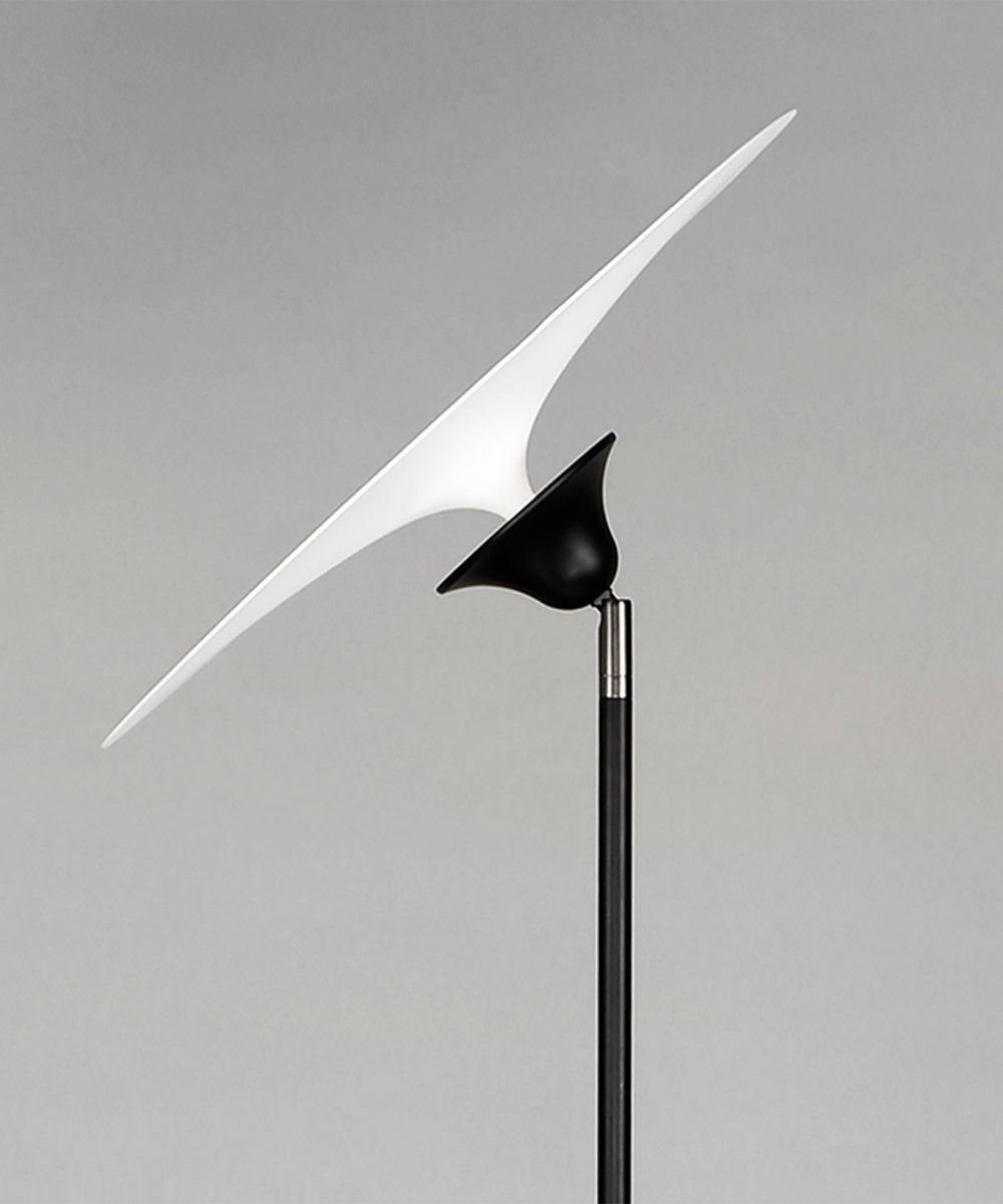 Radar 65"H 1-Light LED Floor Lamp Black and White Finish by ET2