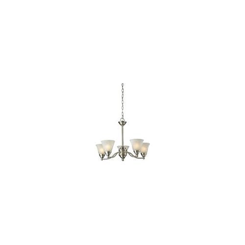 OPEN BOX Athena 5-Light Chandelier Brushed nickel