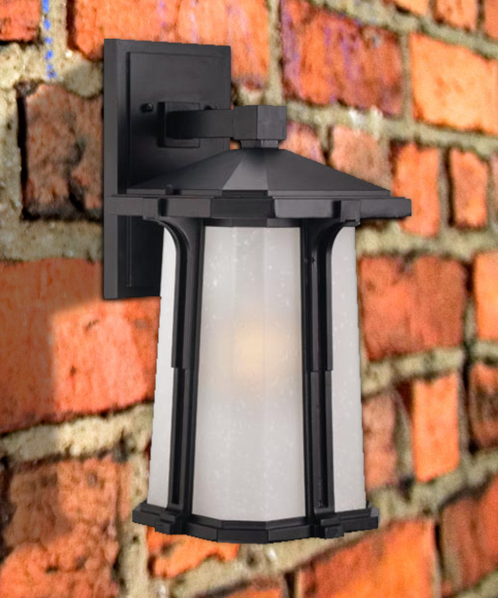 Illuma 1-Light Matte Black Indoor/Outdoor Wall Light 16"h by Acclaim Lighting