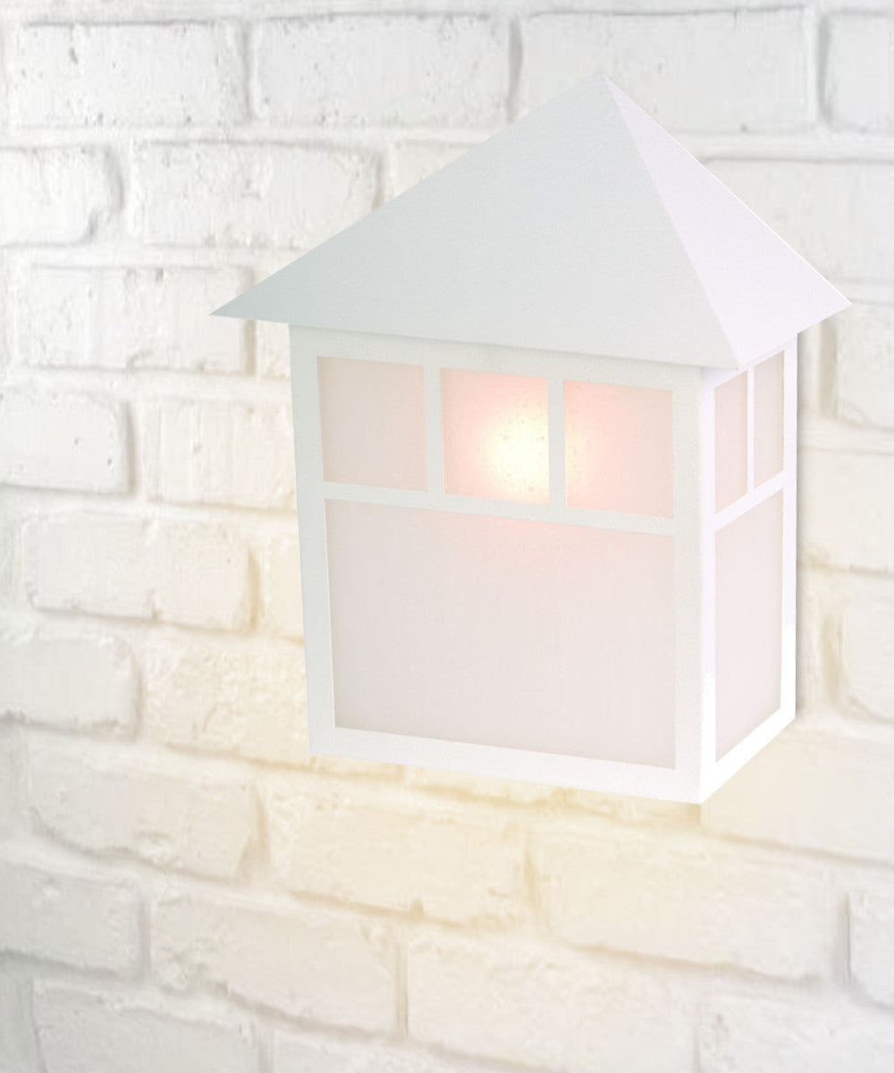 Artisan 1-Light Textured White Pocket Indoor/Outdoor Wall Light 11"h by Acclaim Lighting