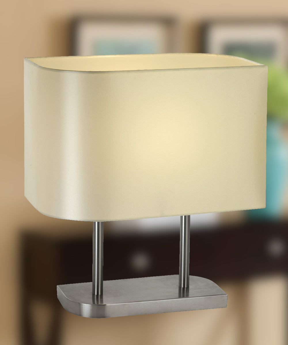 Shift 1-Light Table Lamp in Brushed Nickel Finish 17"h TT3092 by Trend Lighting