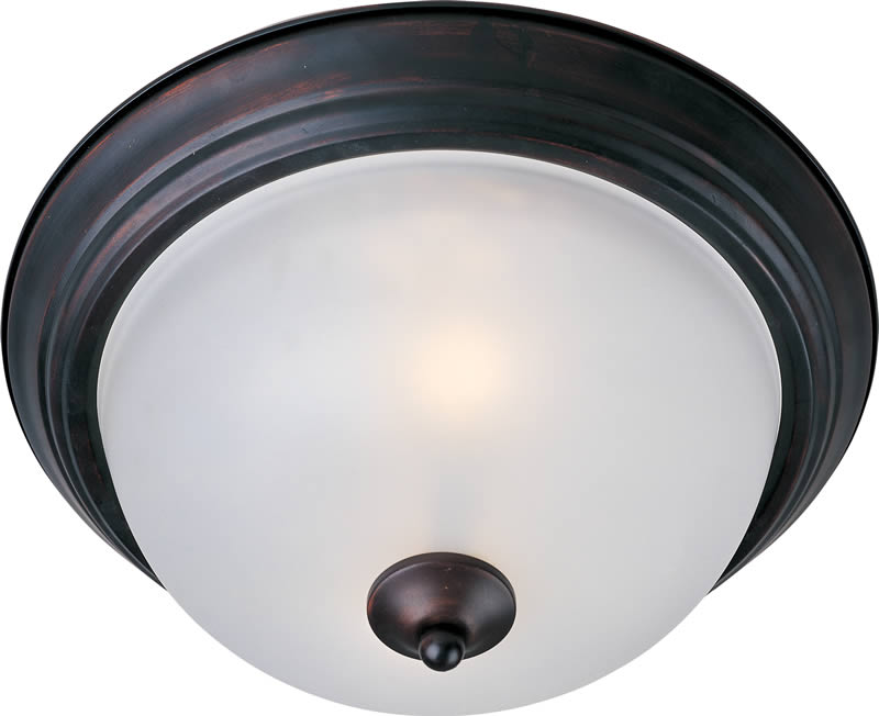 Open Box 12w Maxim 1-Light Flush Mount Oil Rubbed Bronze