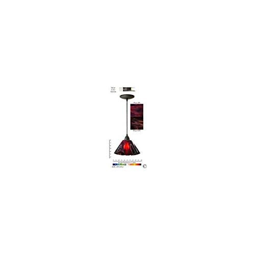 OPEN BOX Radiance 1-Light Lily Mini-Pendant Plum