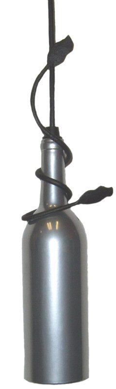 OPEN BOX Tuscan Vineyard 1-Light Wine Bottle Mini Pendant Chrome