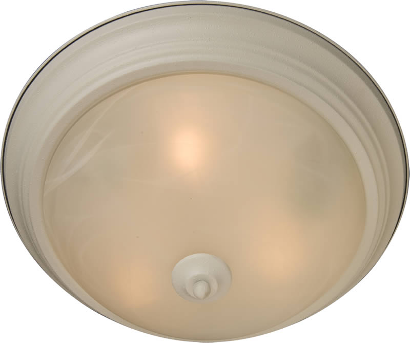 OPEN BOX 12w Maxim 1-Light Flush Mount Textured White