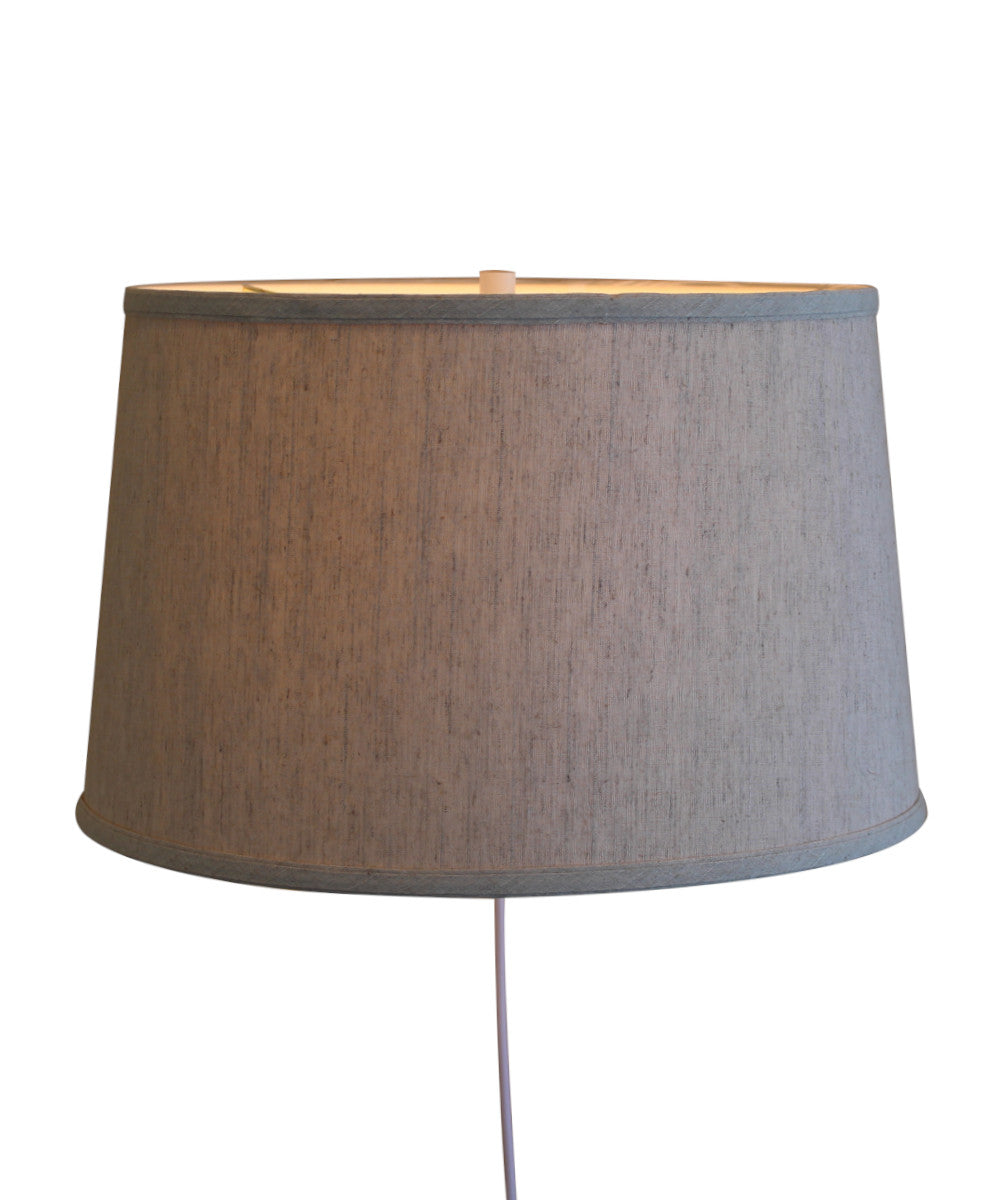 Floating Shade Plug-In Wall Light Textured Oatmeal 14x16x10