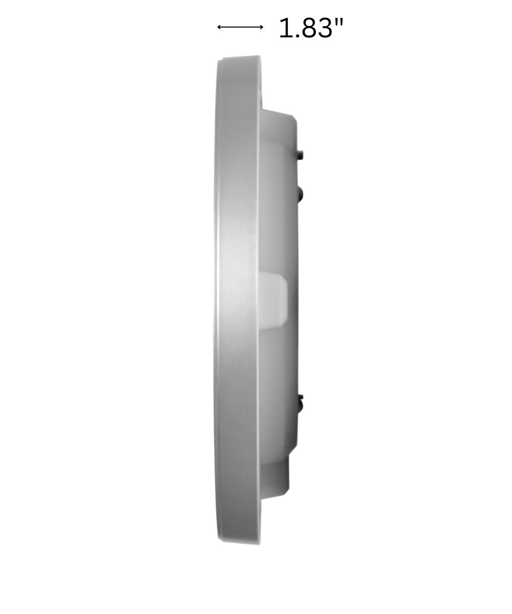 OPEN BOX Wall Clock Oita Metallic Silver Glass Cover