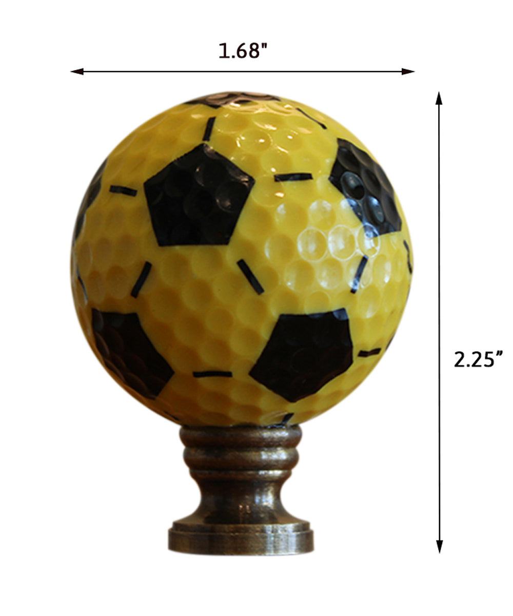 Soccer Ball Ceiling Fan Pull, 2.25"h with 12" Antiqued Brass Chain