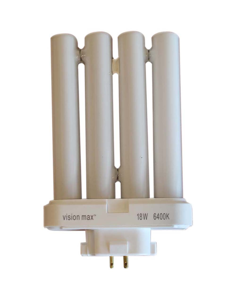 18 Watt Full Spectrum CFL Replacement Bulb (4 pin, G24Q base) by VisionMax