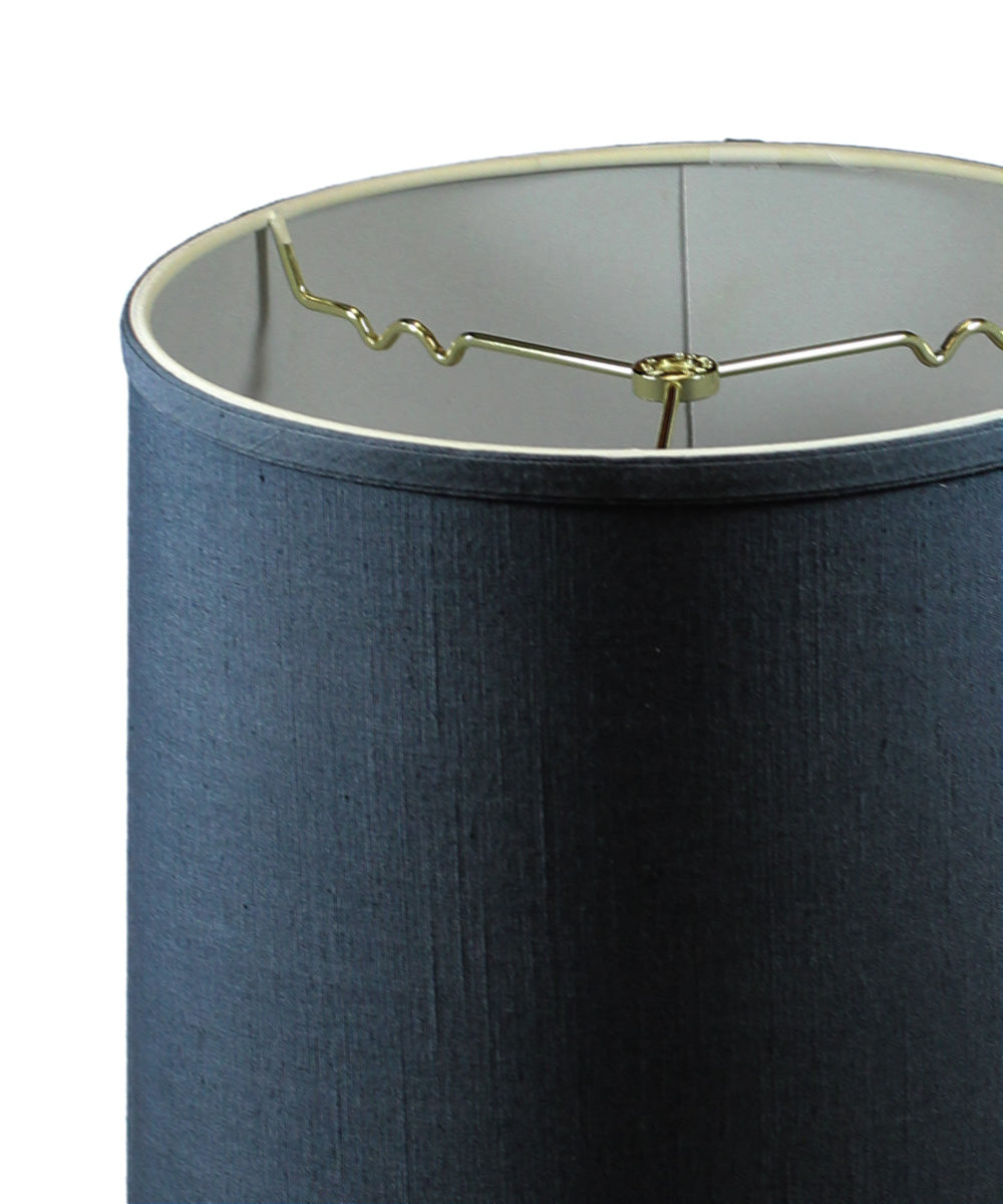 10x12x12 Drum Lamp Shade Textured Slate Navy Blue