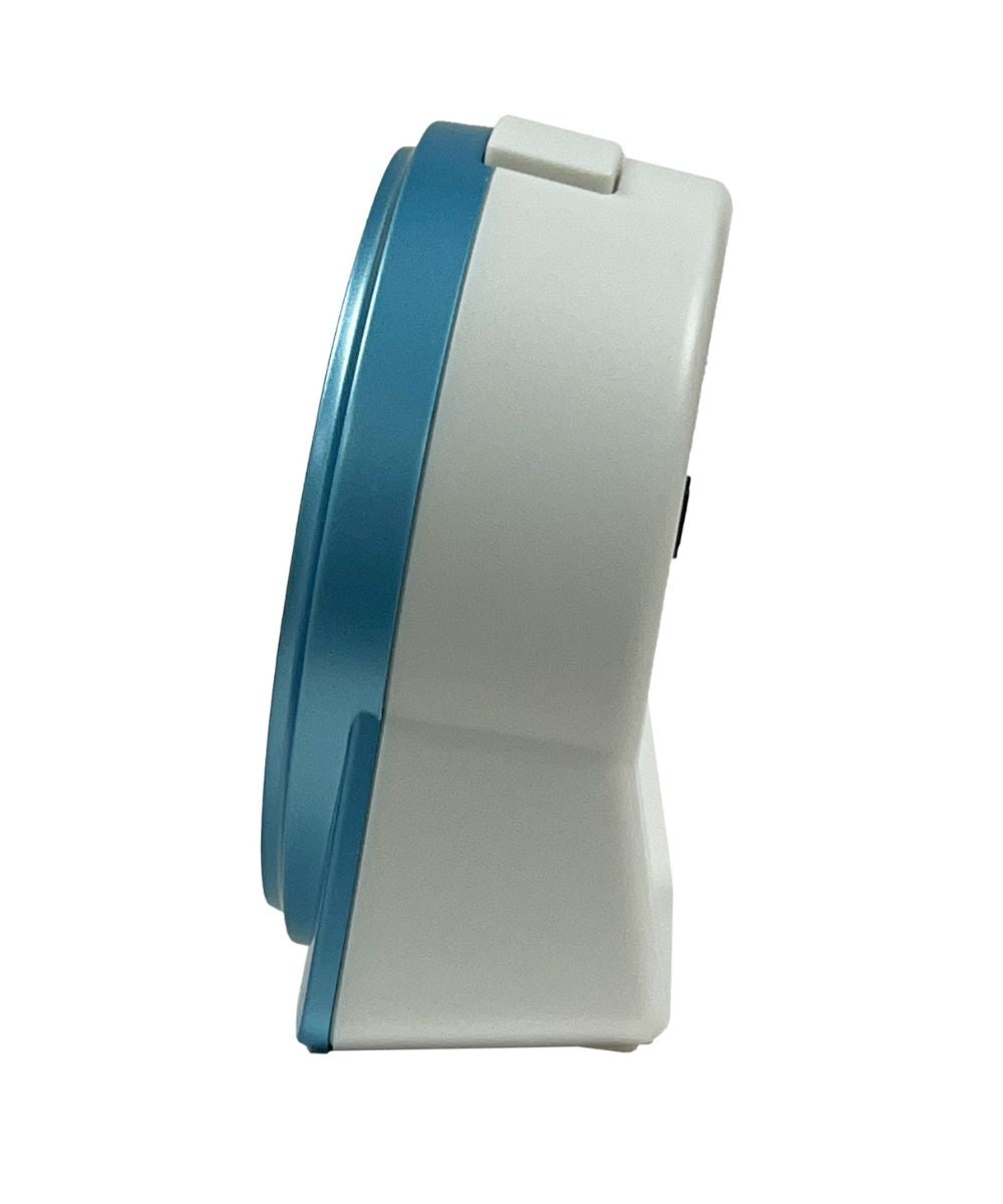 OPEN BOX Alarm Clock Marui Metallic Blue Plastic Case/Cover