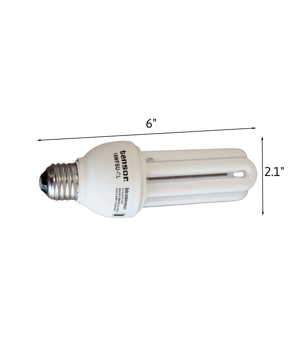 18 Watt Full Spectrum CFL Replacement Bulb (4 pin, G24Q base) by VisionMax