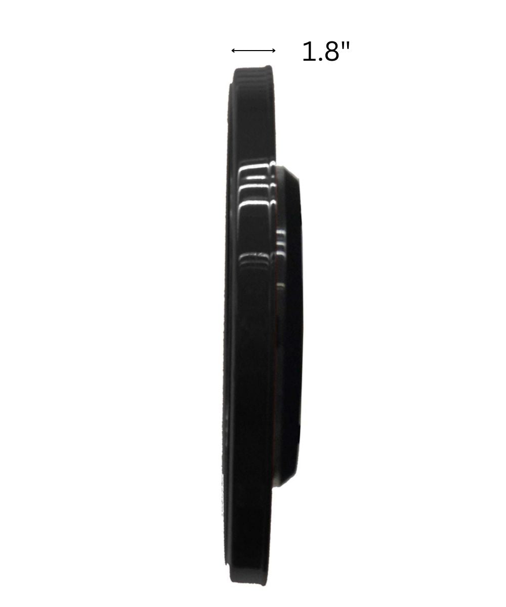 OPEN BOX 12" Business Wall Clock Black Glass Cover