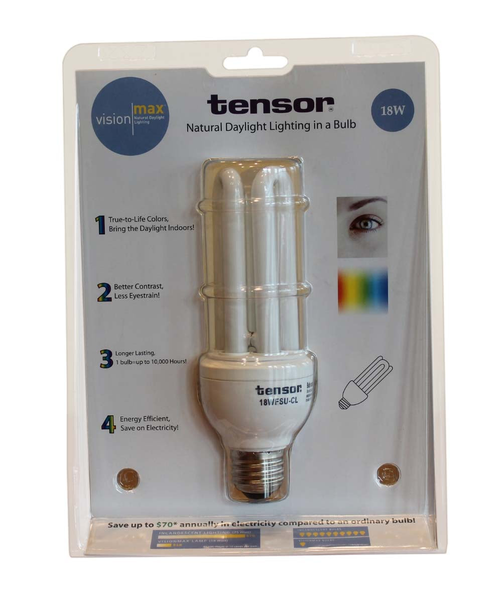 18 Watt Full Spectrum CFL Replacement Bulb (4 pin, G24Q base) by VisionMax