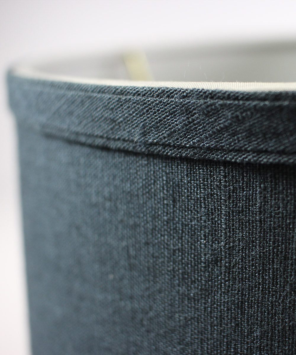 10x12x12 Drum Lamp Shade Textured Slate Navy Blue