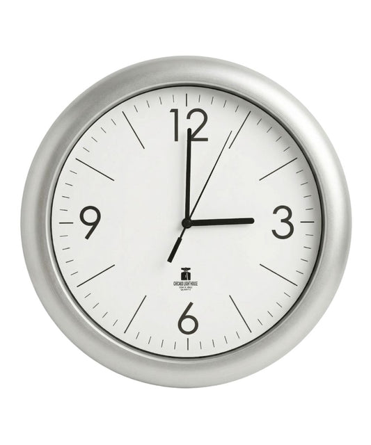 Chicago Lighthouse Designer Quartz Wall Clock – Modern 14” Minimalist Wall Clock