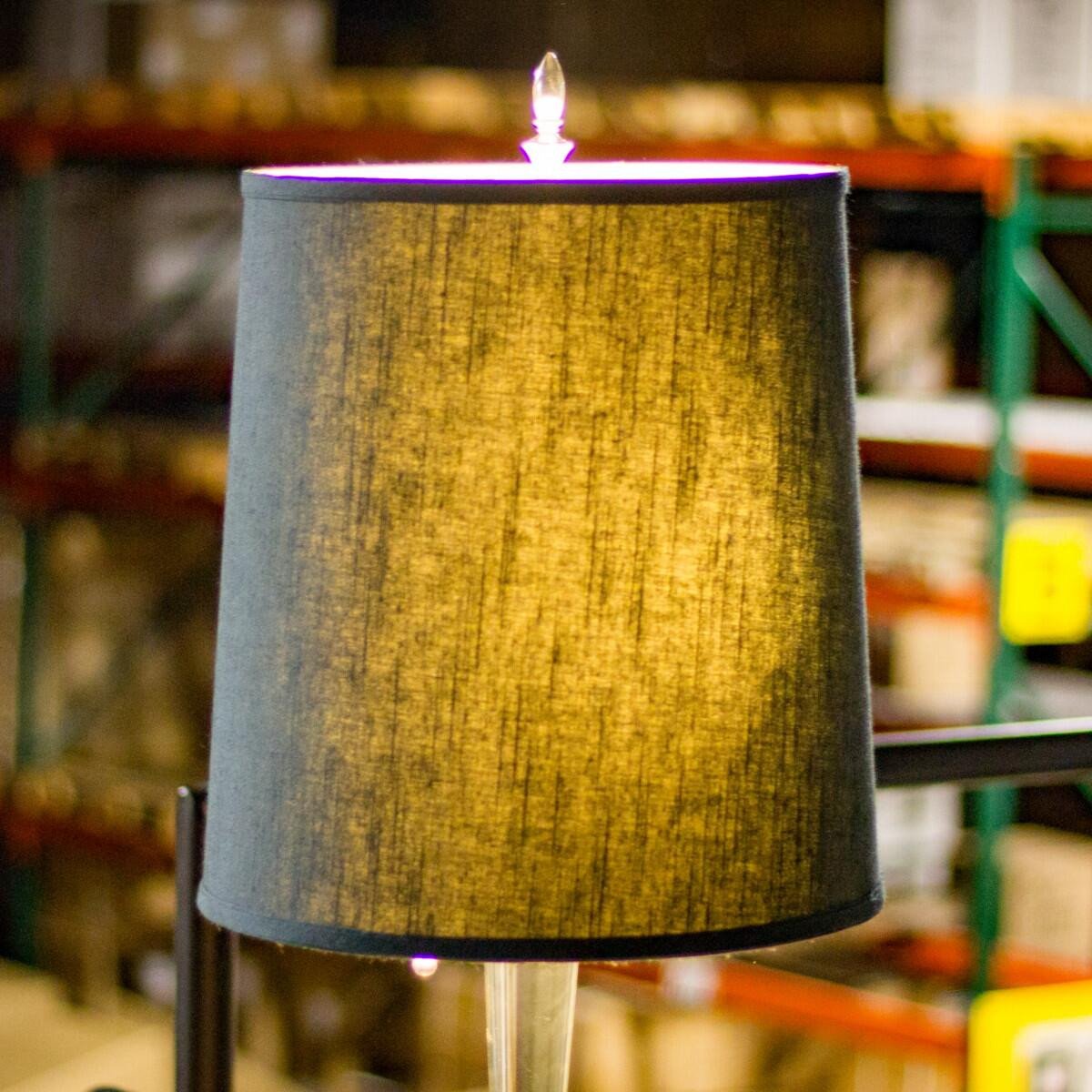 10x12x12 Drum Lamp Shade Textured Slate Navy Blue
