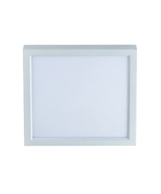 13"W 1-Light Square LED Flush Mount Light Fixture White Acrylic Finish