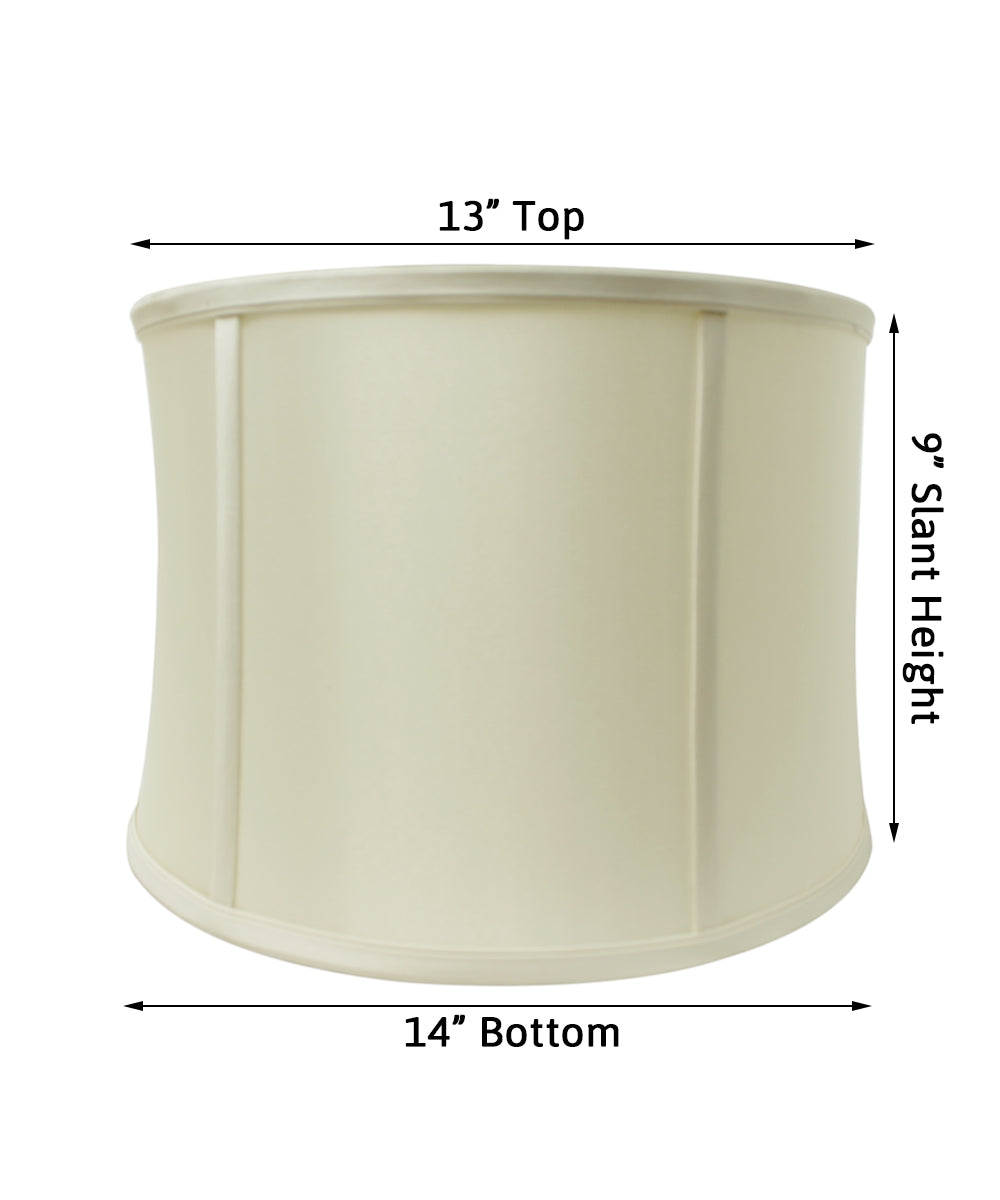 13x14x9 Eggshell Shantung Drum