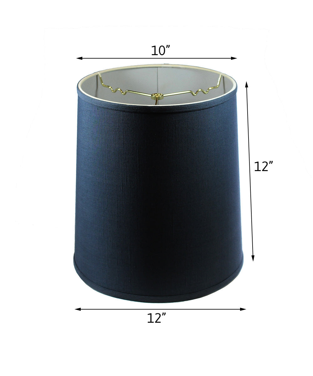 10x12x12 Drum Lamp Shade Textured Slate Navy Blue