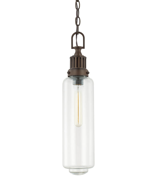 4.5"W 1-Light Pendant Light Burnished Bronze Finish