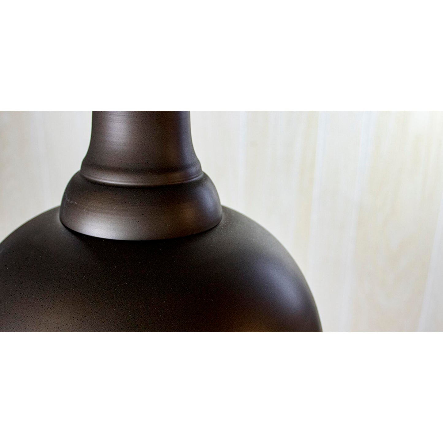 14w 1-Light Dome Pendant Oiled Bronze by Quorum. Traditional Design Perfect for updating a kitchen island, over a bar, or adding a fresh look to a bathroom