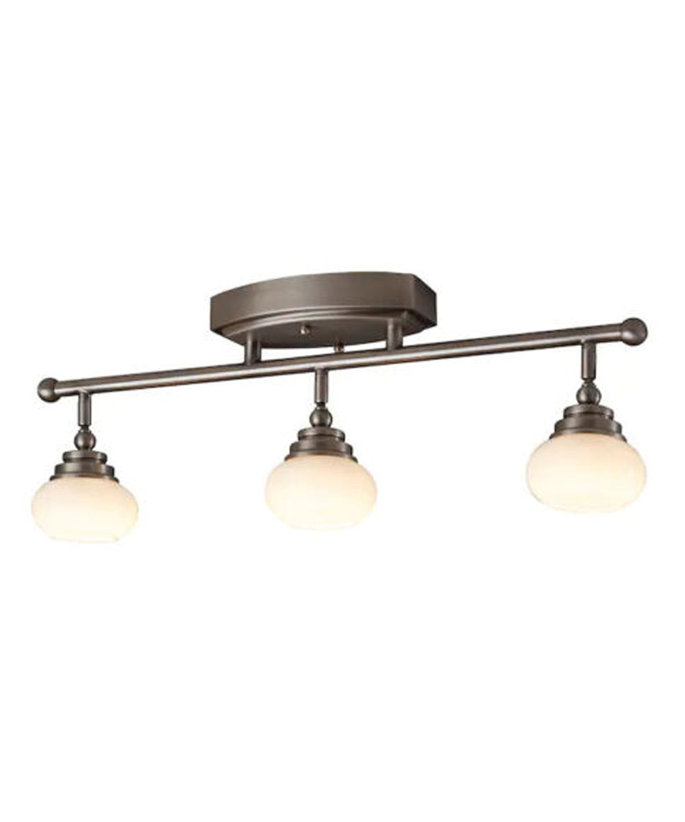 Allen + Roth 24"W 3-Light Rail Fixed Track Bar Light by Kichler Antique Pewter Finish