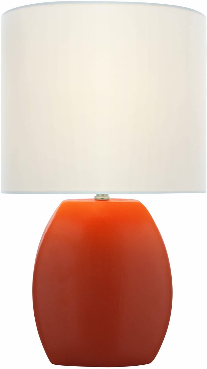 OPEN BOX Reiko 1-Light Fluorescent Table Lamp Orange
