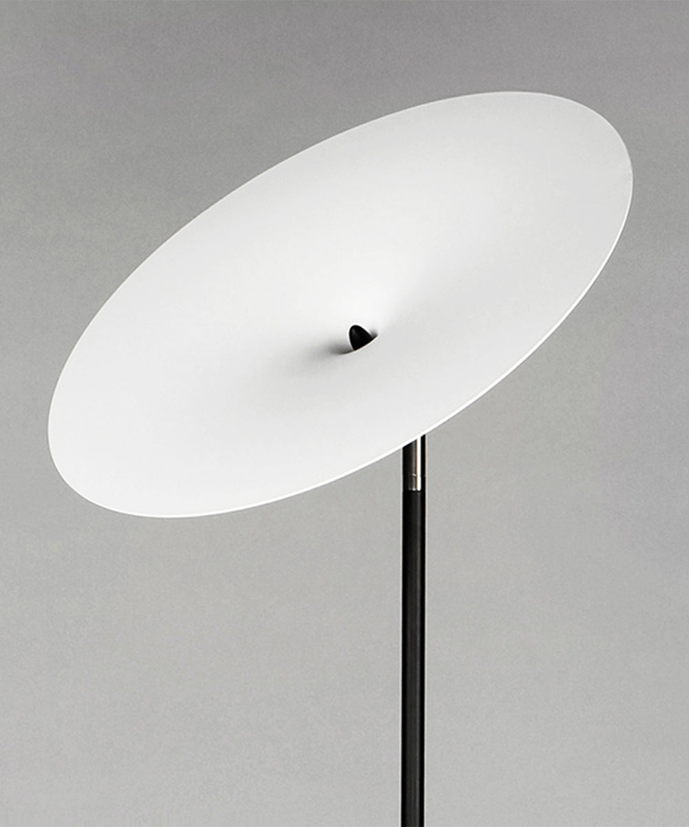 Radar 65"H 1-Light LED Floor Lamp Black and White Finish by ET2