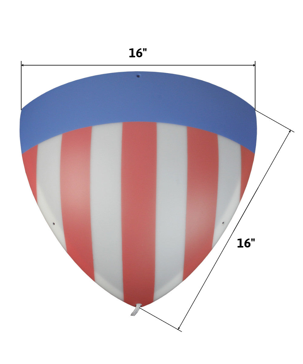 "Heater Shield" Beacon Series Triangle Corner Light, Plug-In 17' Cord, USA Design by Home Concept