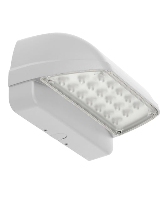 White Commercial Grade 45w LED Wall Pack Outdoor Building Light 6"H by Progress