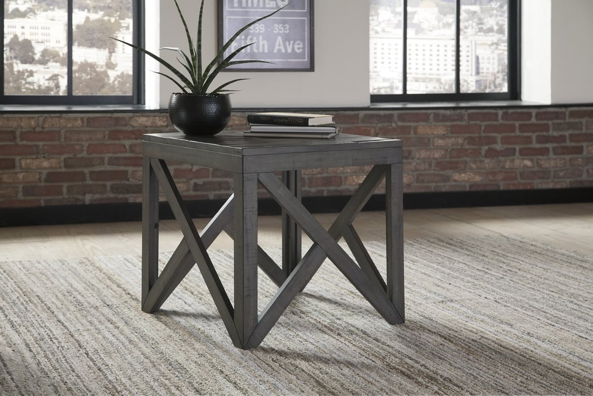 OPEN BOX Haroflyn Square End Table Gray