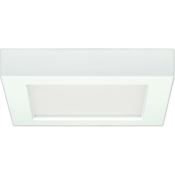 OPEN BOX Blink 5.5" LED Square Flush Mount Low Profile Fixture-White