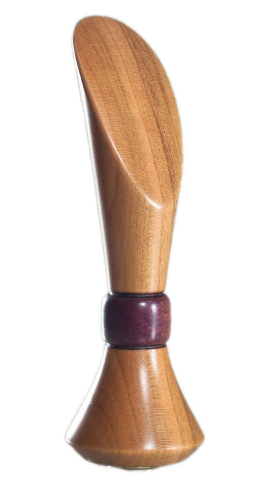 OPEN BOX Cherry and Purple Heart Crescent Finial Rubbed Oil
