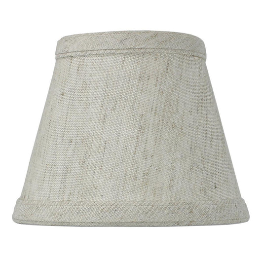 Textured Oatmeal Clip-on Candelabra Shade