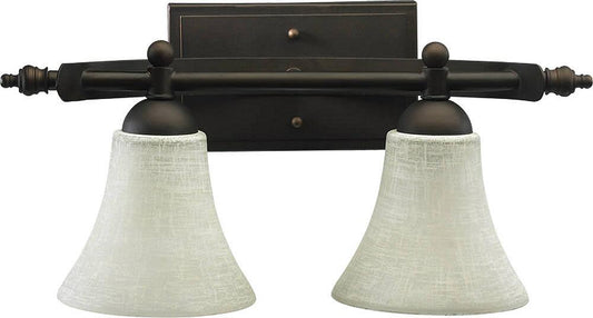 Open Box 19w Aspen 2-Light Bathroom Vanity Strip Oiled Bronze